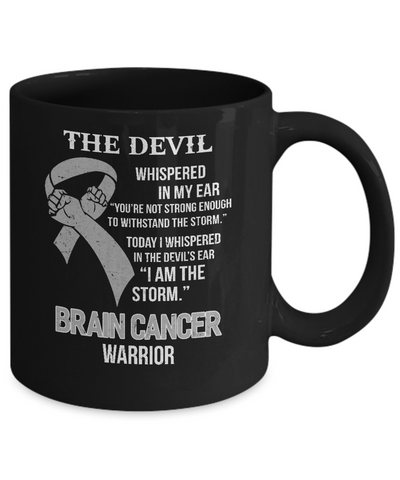 I Am The Storm Support Brain Cancer Warrior Gift Mug-Coffee Mug-11oz Mug-Black