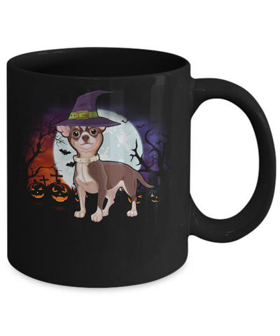 Cute Halloween Chihuahua Puppy Pumpkins Mug-Coffee Mug-11oz Mug-Black