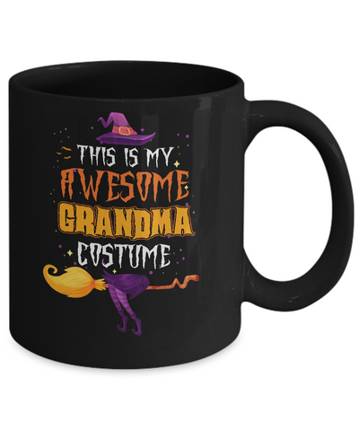 Halloween This Is My Awesome Grandma Costume Mug-Coffee Mug-11oz Mug-Black
