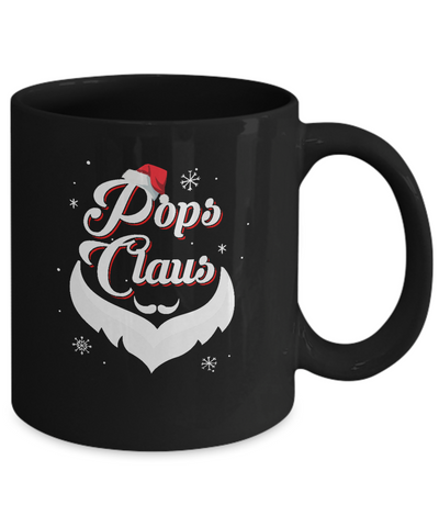 Santa Beard Matching Christmas Pajamas Pops Claus Mug-Coffee Mug-11oz Mug-Black