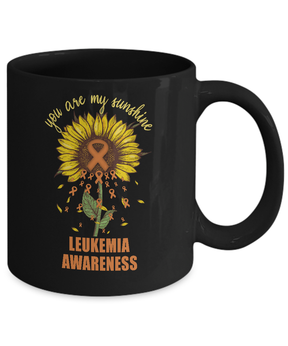 You Are My Sunshine Leukemia Awareness Mug-Coffee Mug-11oz Mug-Black