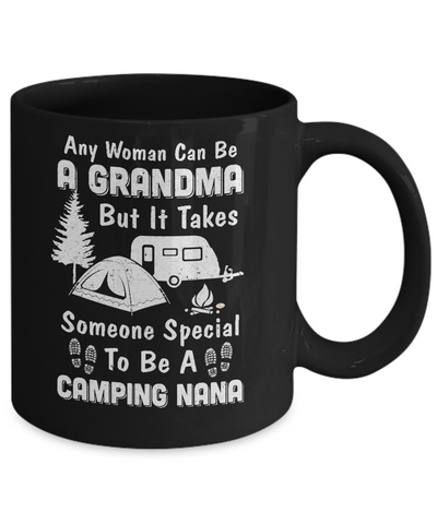 Camping Nana Grandma Mothers Day Gift Mug-Coffee Mug-11oz Mug-Black