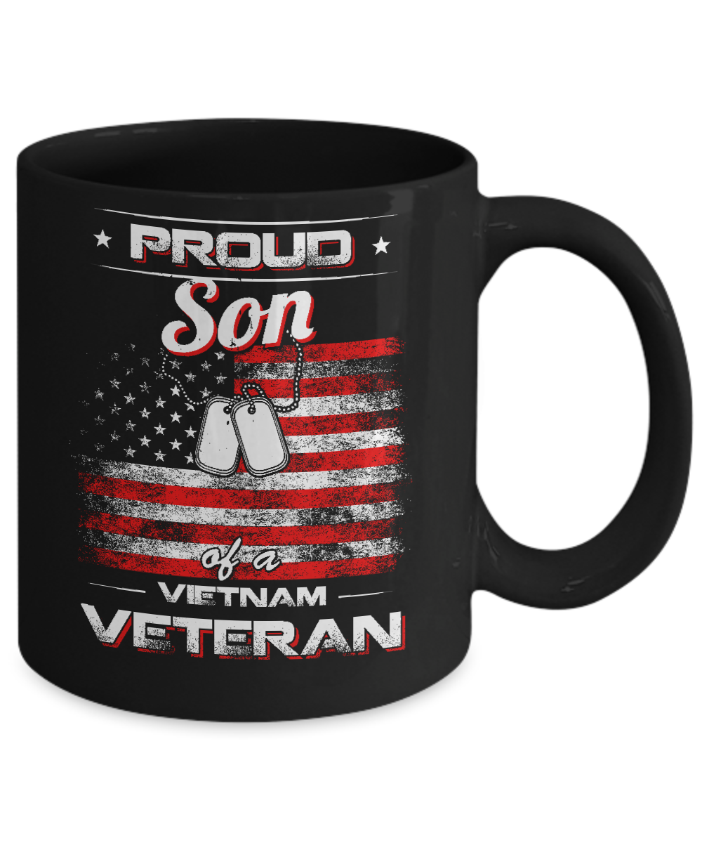 Proud Son Of A Viet Nam Veteran Mug-Coffee Mug-11oz Mug-Black