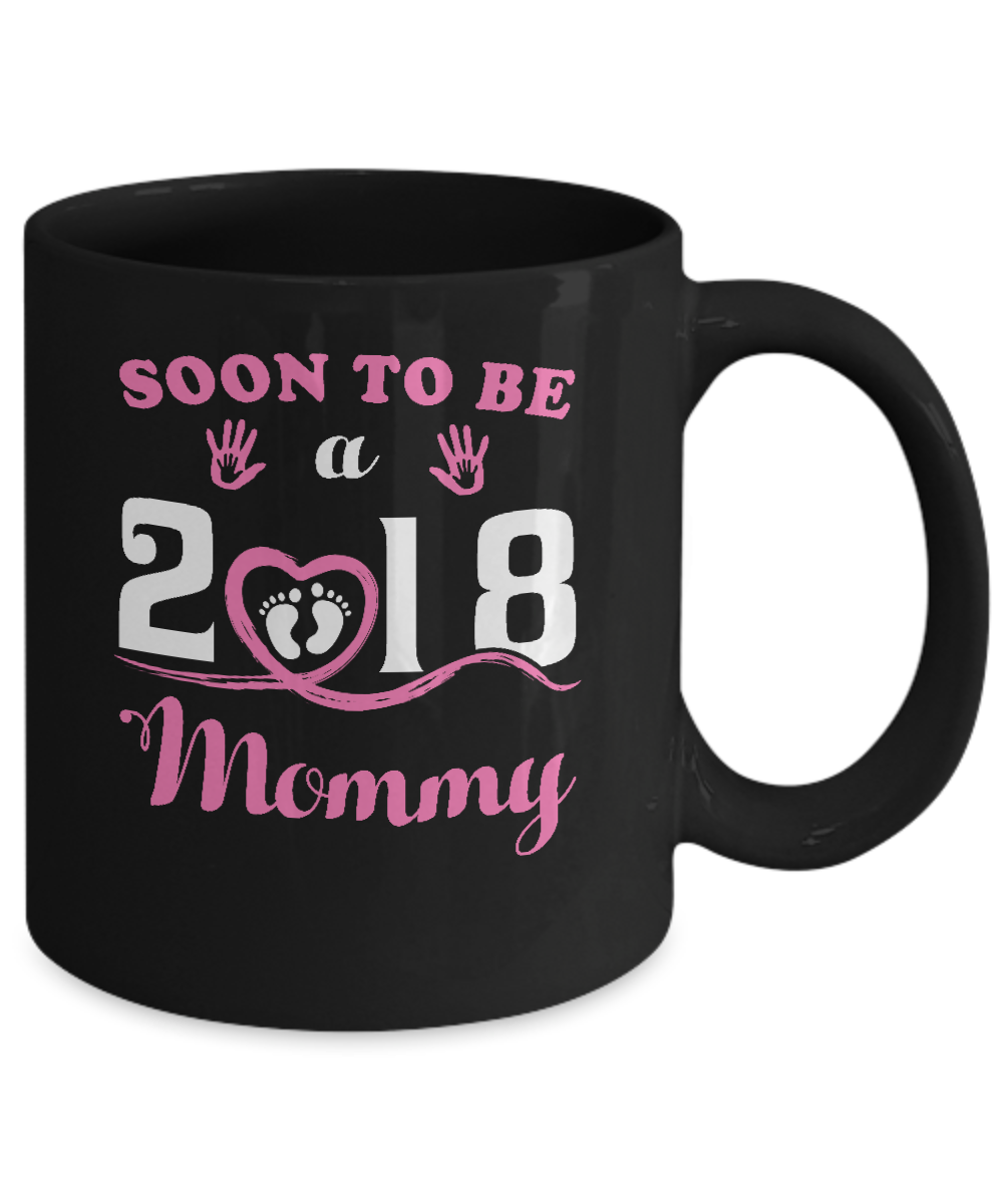 Soon To Be A Mommy Since 2018 New Baby Mug-Coffee Mug-11oz Mug-Black