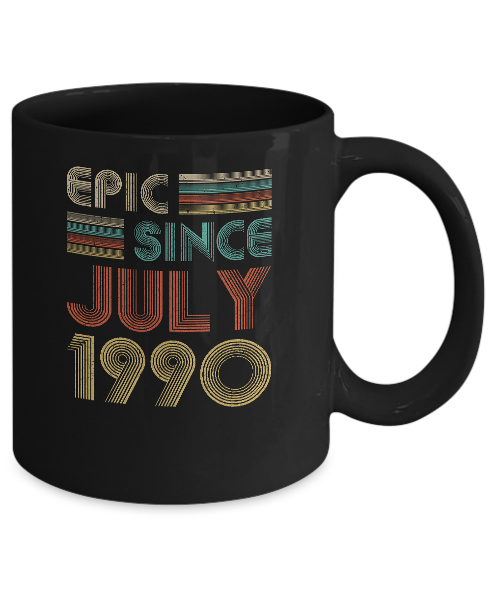 Epic Since July 1990 Vintage 31th Birthday Gifts Mug-Coffee Mug-11oz Mug-Black