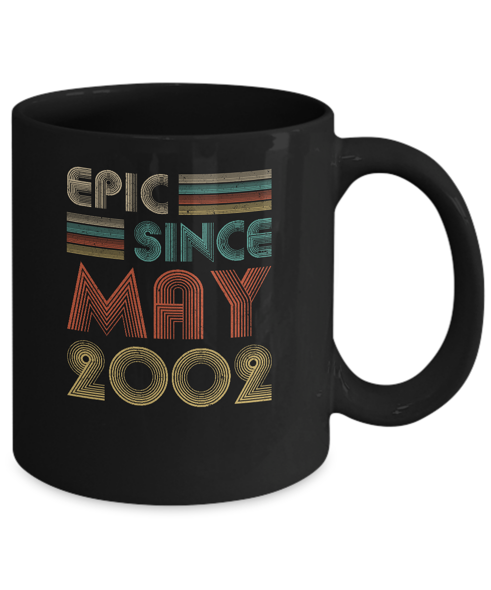 Epic Since May 2002 Vintage 19th Birthday Gifts Mug-Coffee Mug-11oz Mug-Black