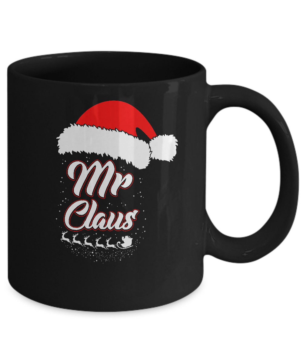 Mr. Claus Santa Matching Family Christmas Gift Mug-Coffee Mug-11oz Mug-Black
