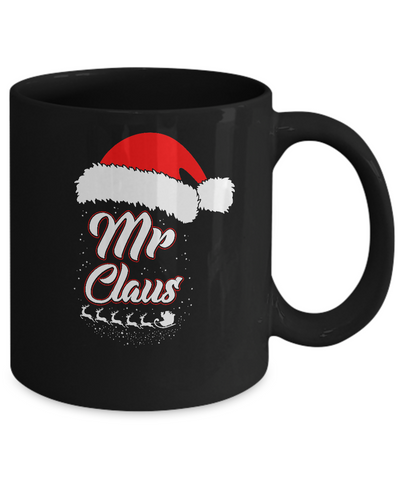 Mr. Claus Santa Matching Family Christmas Gift Mug-Coffee Mug-11oz Mug-Black