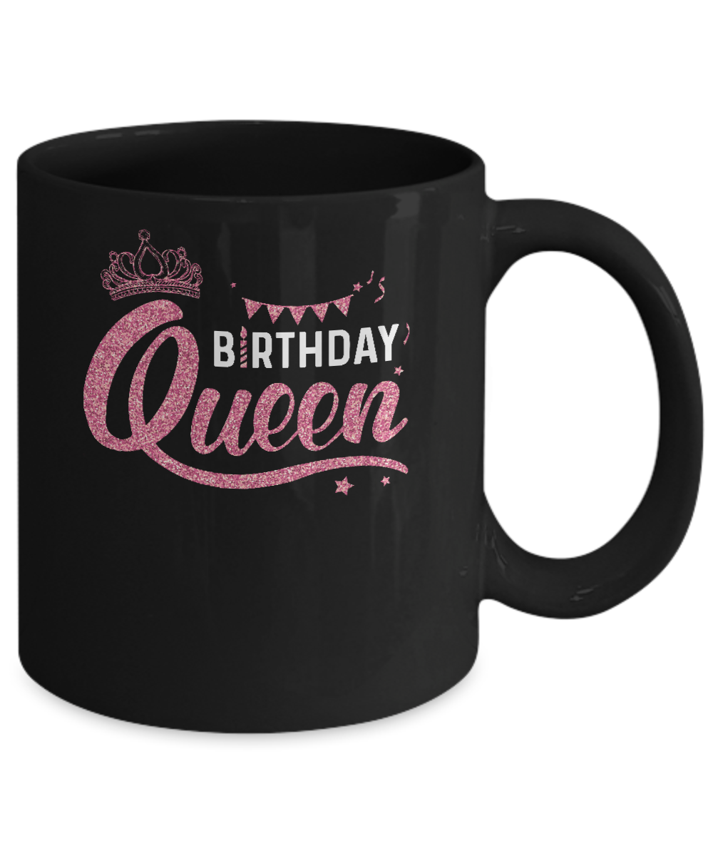 Birthday Queen Happy Party Mug-Coffee Mug-11oz Mug-Black