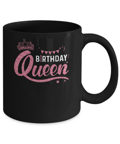 Birthday Queen Happy Party Mug-Coffee Mug-11oz Mug-Black