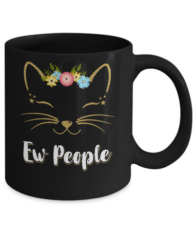Ew People Kitty Cat Mug-Coffee Mug-11oz Mug-Black
