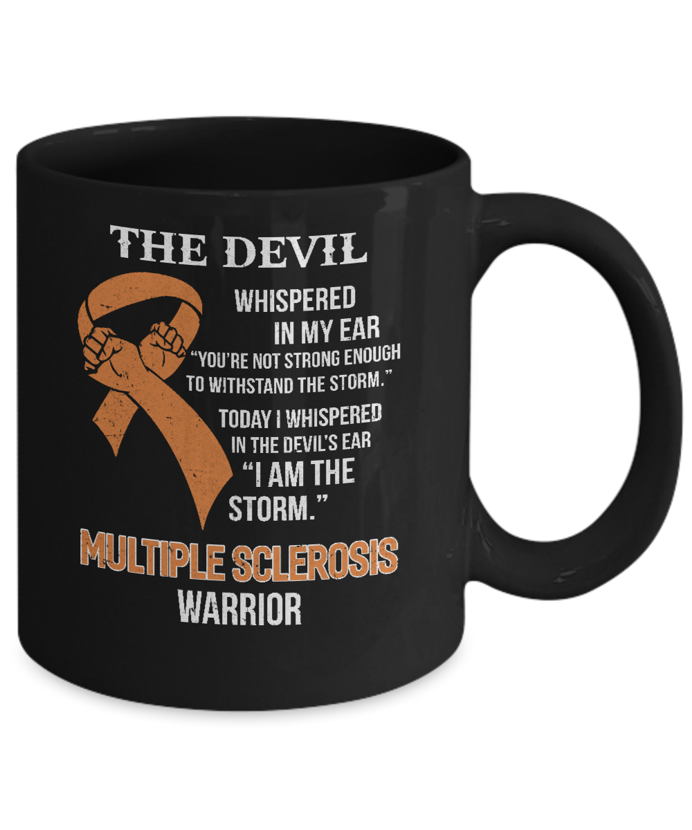 I Am The Storm Support Multiple Sclerosis Awareness Warrior Gift Mug-Coffee Mug-11oz Mug-Black