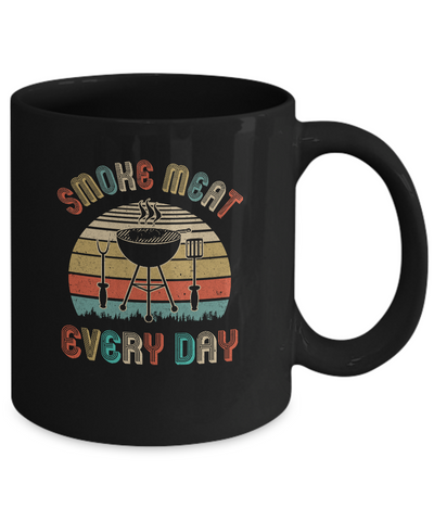 BBQ Barbecue Smoker Grilling Griller Chef Gifts Mug-Coffee Mug-11oz Mug-Black