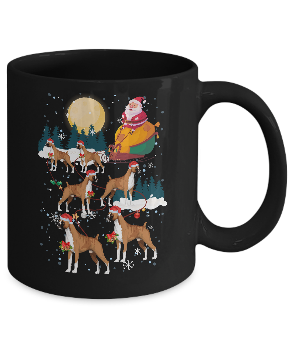 Dog Reindeer Beagle Christmas Gift Mug-Coffee Mug-11oz Mug-Black