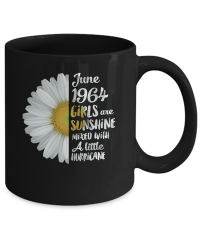 June Girls 1964 57th Birthday Gifts Mug-Coffee Mug-11oz Mug-Black