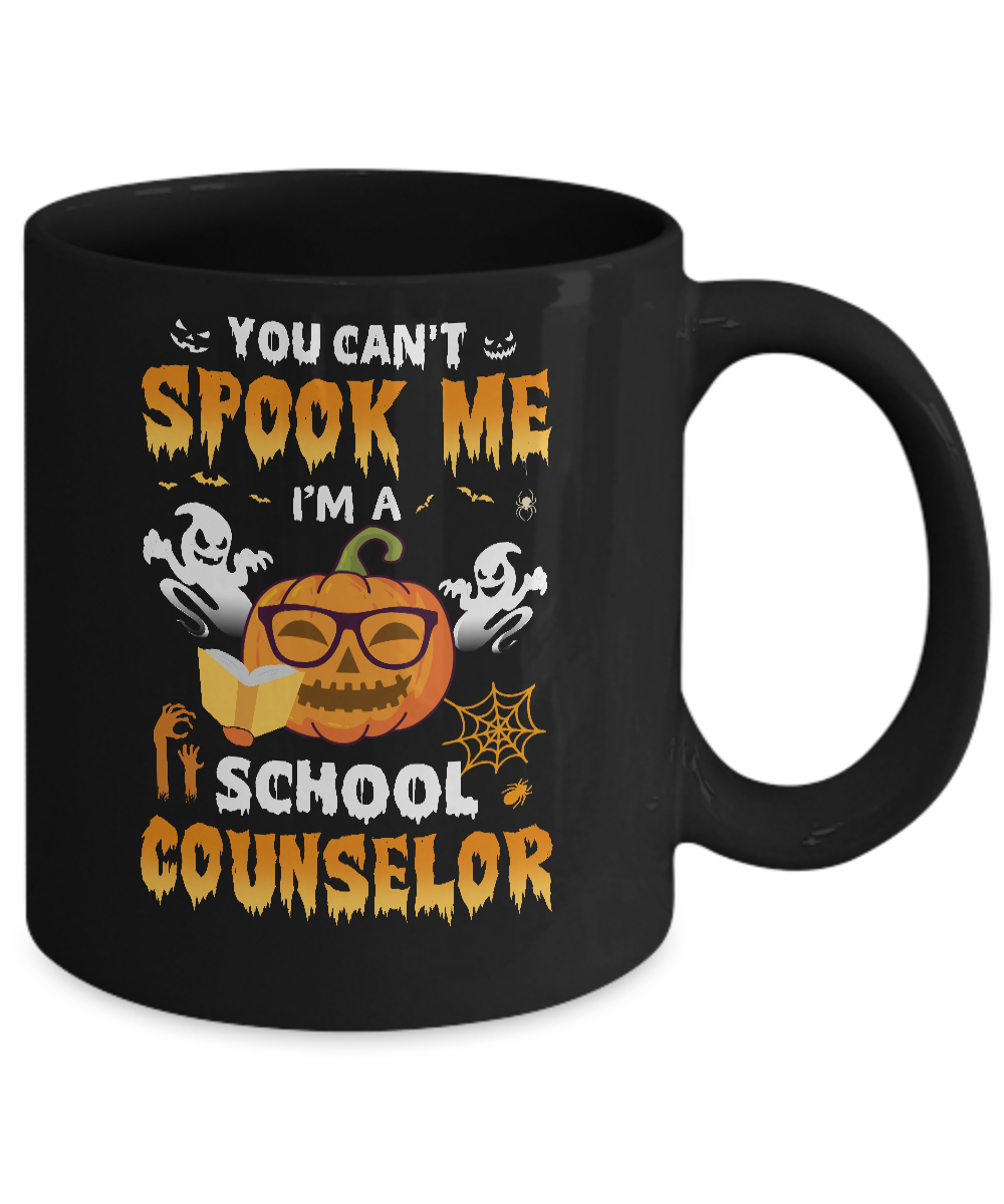 Can't Spook Me School Counselor Halloween Costume Mug-Coffee Mug-11oz Mug-Black