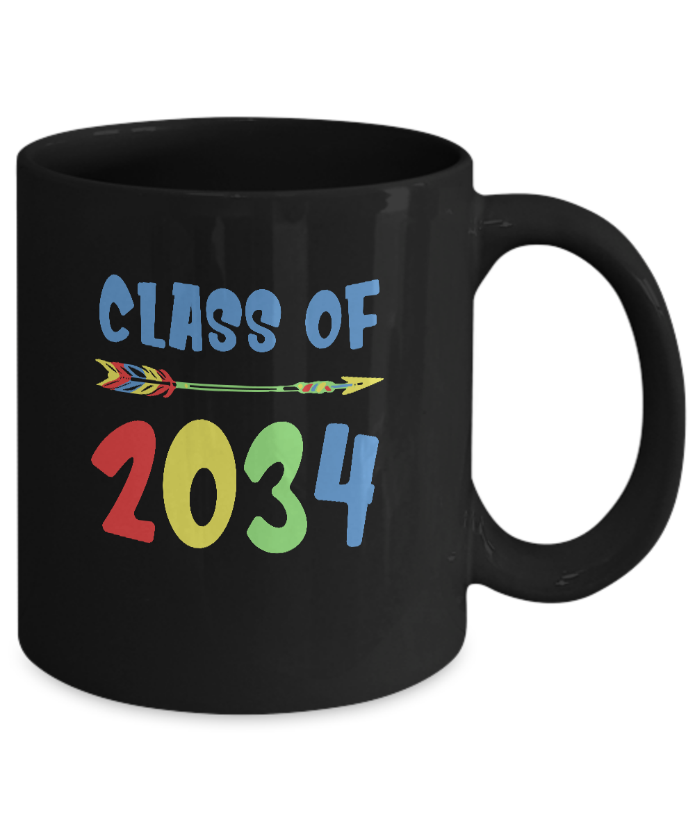 Class Of 2034 Grow With Me Pre-K First Day Of School Mug-Coffee Mug-11oz Mug-Black