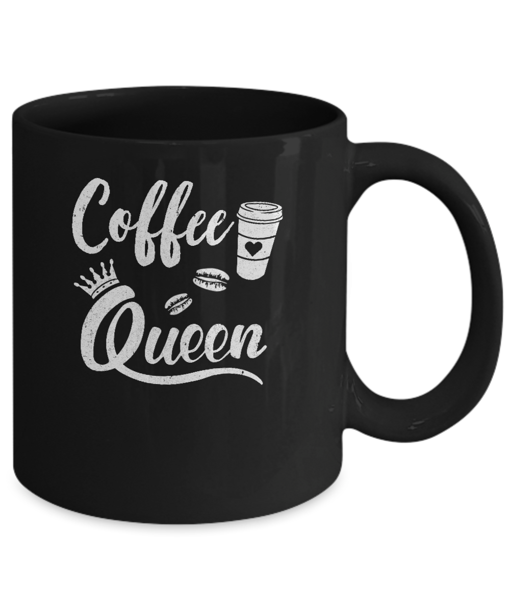 Coffee Queen Coffee Queen Funny Mug-Coffee Mug-11oz Mug-Black