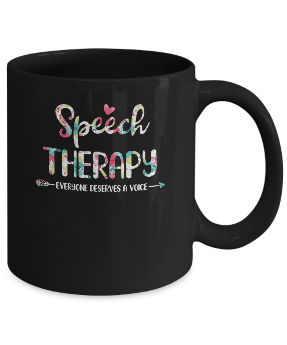 Speech Therapy Language Pathologist Gift Girl Mug-Coffee Mug-11oz Mug-Black