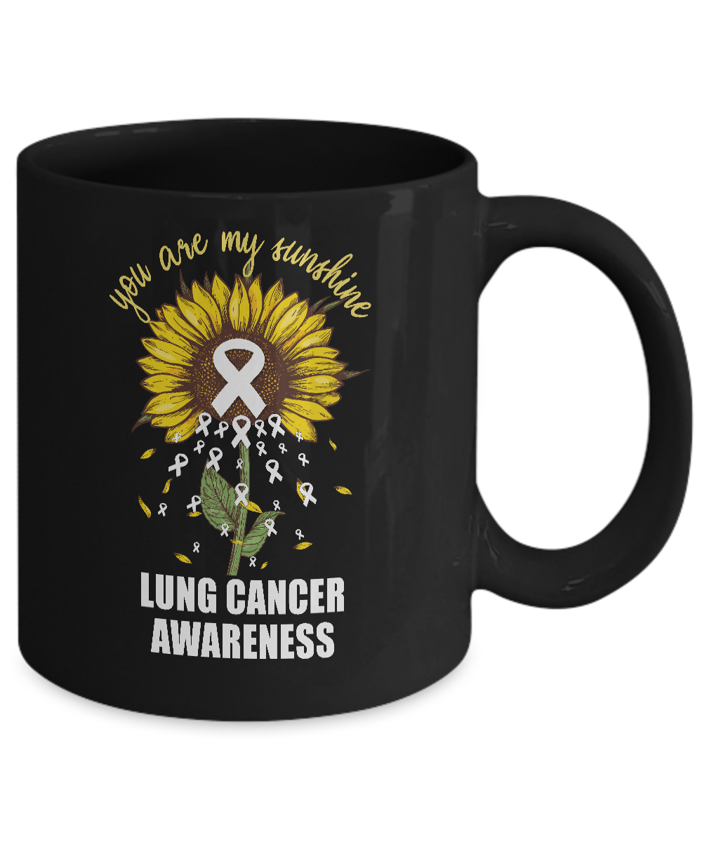 You Are My Sunshine Lung Cancer Awareness Mug-Coffee Mug-11oz Mug-Black