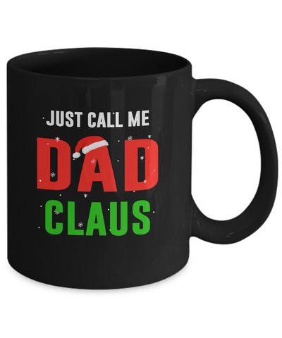 Santa Dad Claus Matching Family Christmas Pajamas Mug-Coffee Mug-11oz Mug-Black