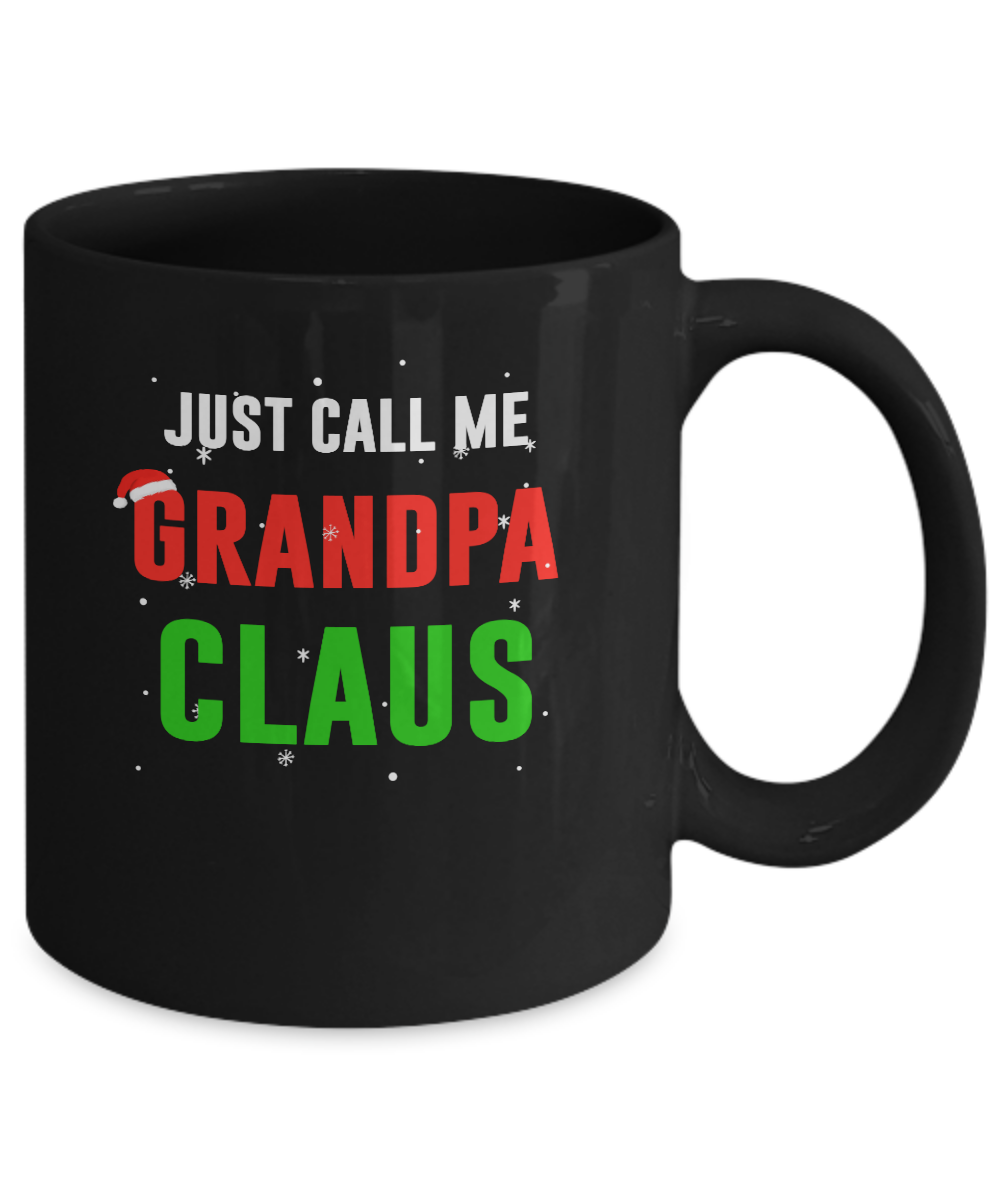 Santa Grandpa Claus Matching Family Christmas Pajamas Mug-Coffee Mug-11oz Mug-Black