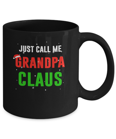 Santa Grandpa Claus Matching Family Christmas Pajamas Mug-Coffee Mug-11oz Mug-Black