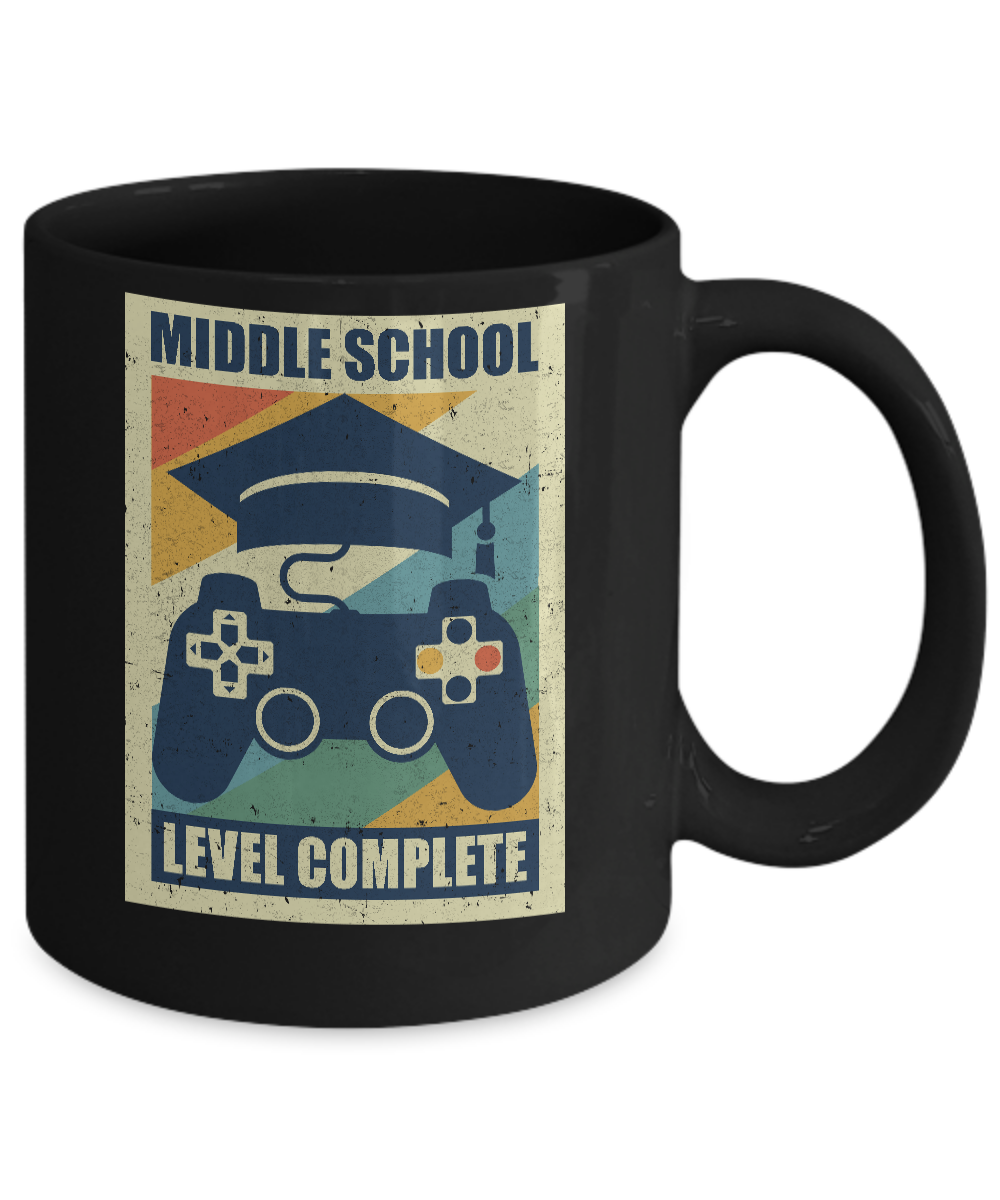 Middle School Graduation Video Game Gamer Gifts Mug-Coffee Mug-11oz Mug-Black