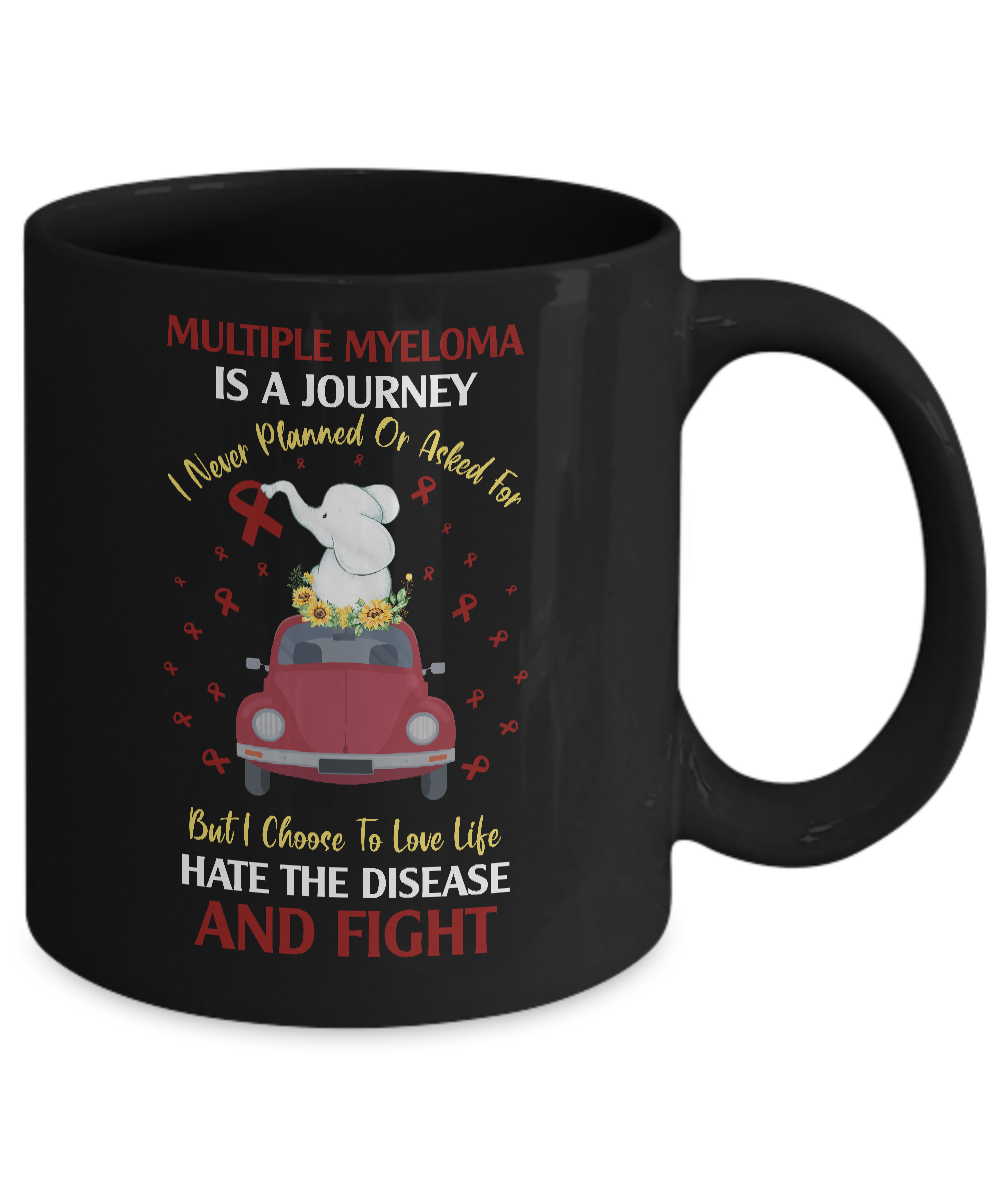 Multiple Myeloma Awareness Is A Journey Mug-Coffee Mug-11oz Mug-Black
