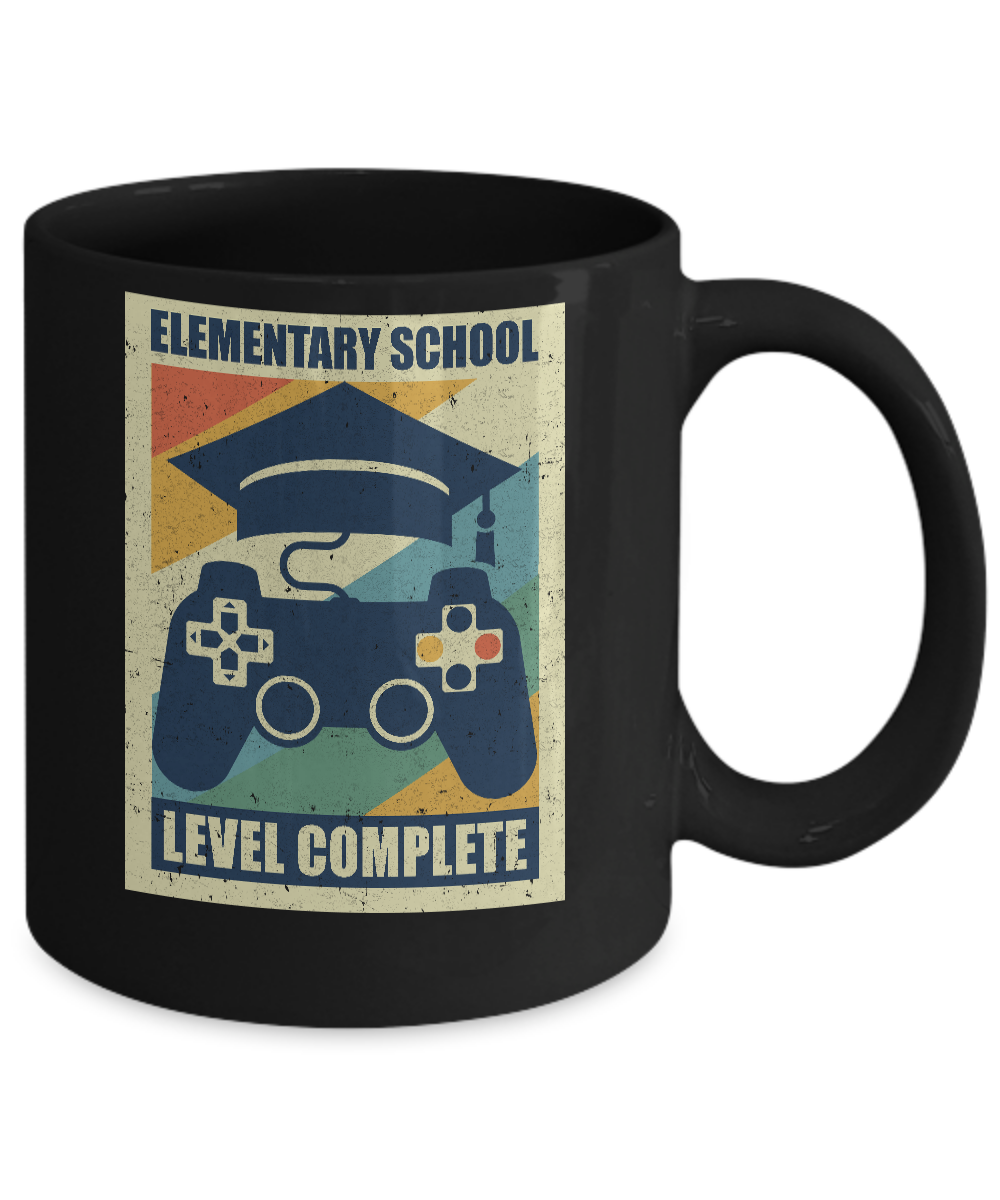 Elementary School Graduation Video Game Gamer Gifts Mug-Coffee Mug-11oz Mug-Black