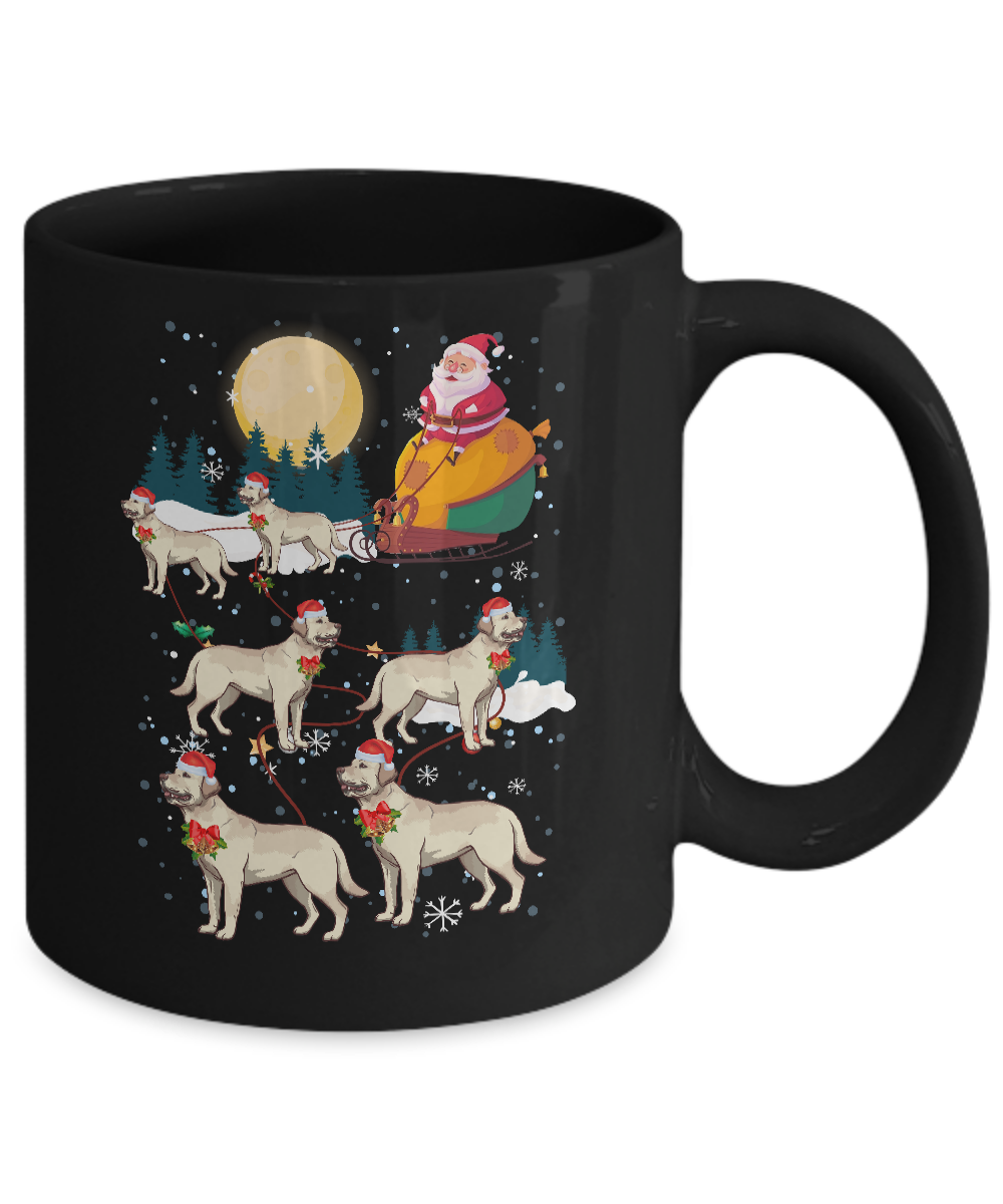 Dog Reindeer Labrador Christmas Gift Mug-Coffee Mug-11oz Mug-Black