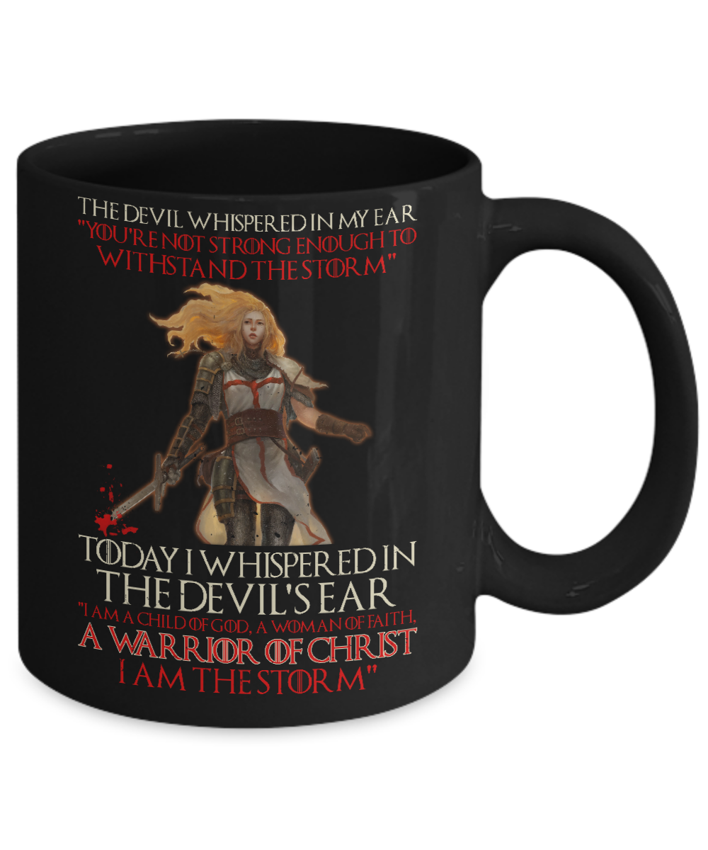 I Am A Child Of God A Woman Of Faith Warrior Of Christ Mug-Coffee Mug-11oz Mug-Black
