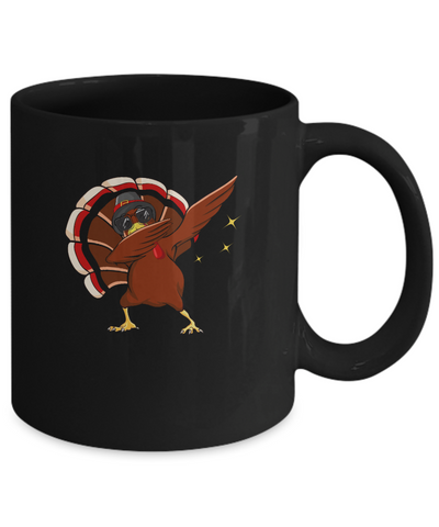 Dabbing Turkey Funny Thanksgiving Mug-Coffee Mug-11oz Mug-Black