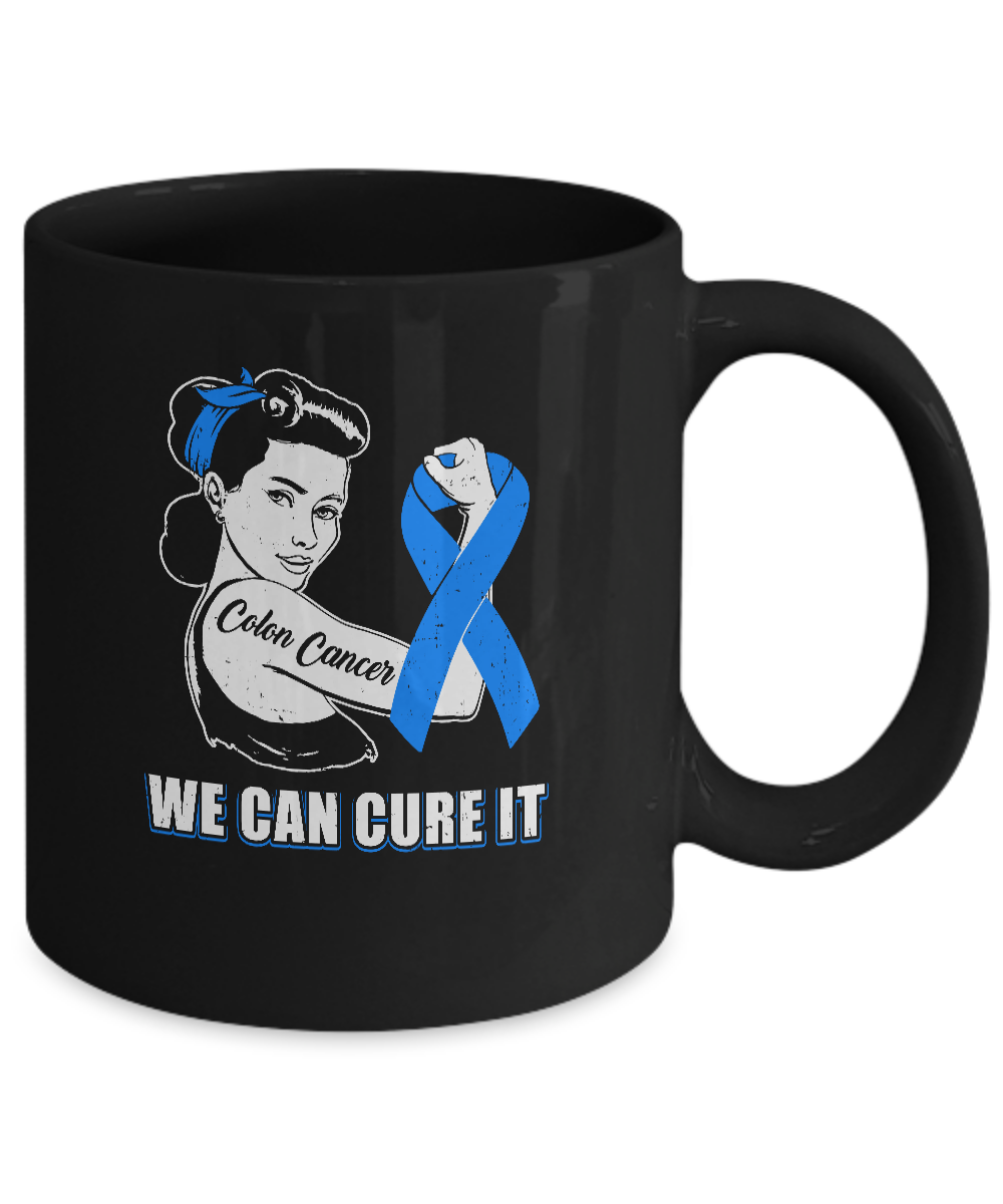 Colon Cancer Awareness Survivor We Can Cure It Mug-Coffee Mug-11oz Mug-Black