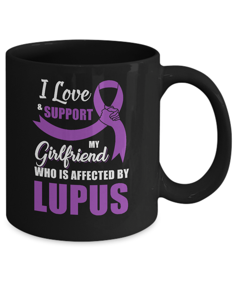 Lupus Awareness Support Purple Girlfriend Boyfriend Mug-Coffee Mug-11oz Mug-Black