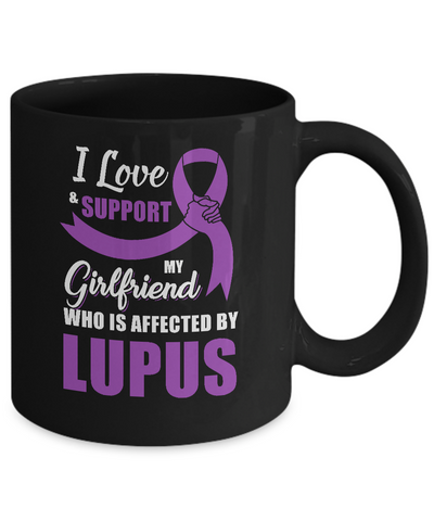 Lupus Awareness Support Purple Girlfriend Boyfriend Mug-Coffee Mug-11oz Mug-Black