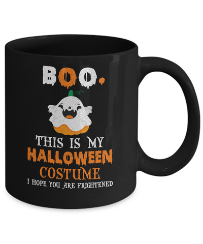Boo Pumpkin Sarcastic Funny Halloween Costume Mug-Coffee Mug-11oz Mug-Black