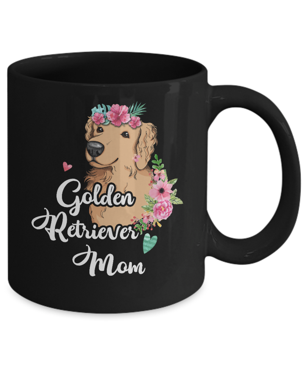 Golden Retriever Mom Funny Dog Mom Gift Idea Mug-Coffee Mug-11oz Mug-Black