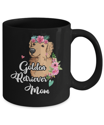 Golden Retriever Mom Funny Dog Mom Gift Idea Mug-Coffee Mug-11oz Mug-Black