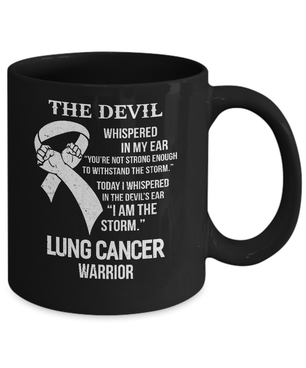 I Am The Storm Support Lung Cancer Warrior Gift Mug-Coffee Mug-11oz Mug-Black