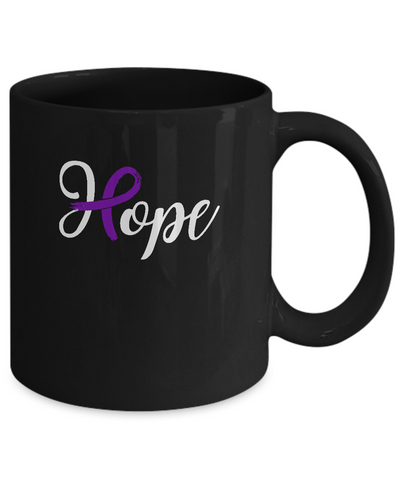 Alzheimer's Lupus Awareness Purple Ribbon Hope Mug-Coffee Mug-11oz Mug-Black