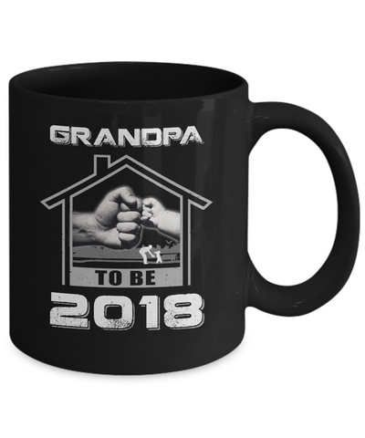 Grandpa To Be 2018 New Baby Mug-Coffee Mug-11oz Mug-Black