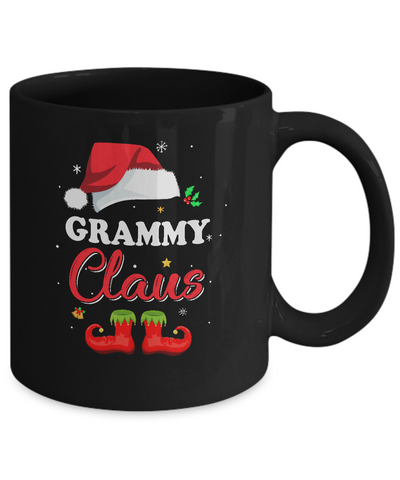Santa Grammy Claus Matching Family Pajamas Christmas Gifts Mug-Coffee Mug-11oz Mug-Black