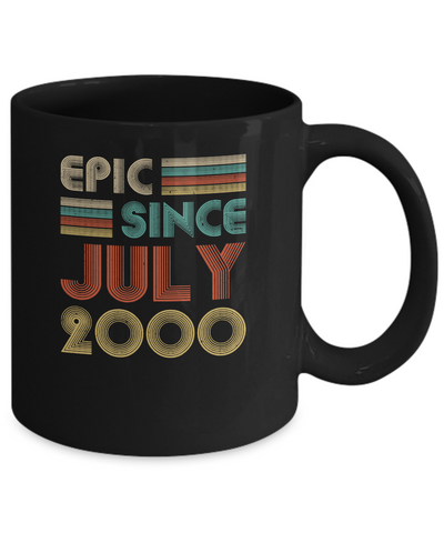 Epic Since July 2000 Vintage 21th Birthday Gifts Mug-Coffee Mug-11oz Mug-Black