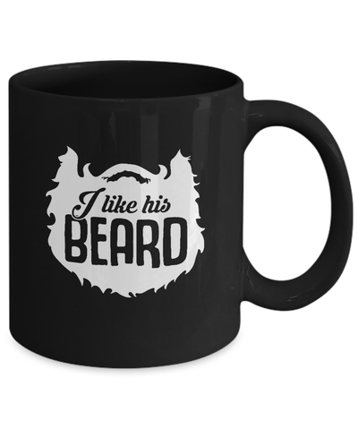 I Like His Beard I Like Her Butt Couple Mug-Coffee Mug-11oz Mug-Black