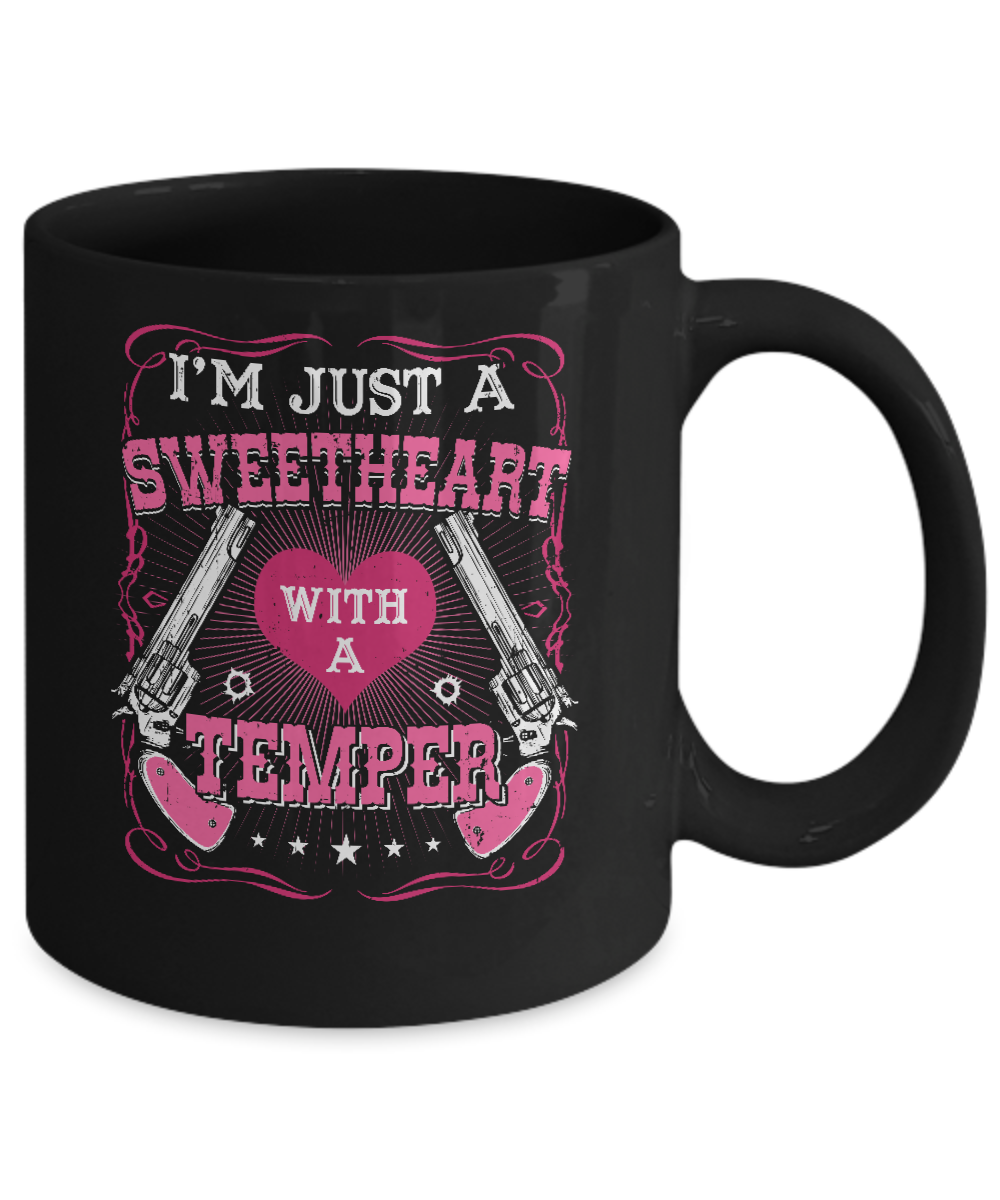 I'm Just A Sweetheart With A Temper Mug-Coffee Mug-11oz Mug-Black