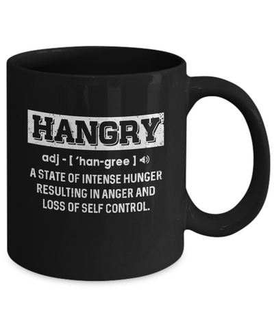 Funny Hangry Buy Me Food Mug-Coffee Mug-11oz Mug-Black
