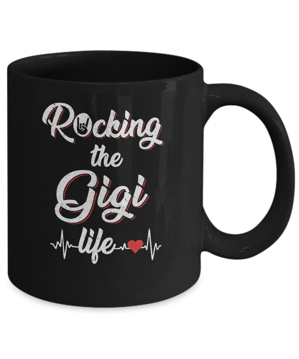 Rocking The Gigi Life Mothers Day Gifts Mug-Coffee Mug-11oz Mug-Black