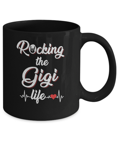 Rocking The Gigi Life Mothers Day Gifts Mug-Coffee Mug-11oz Mug-Black