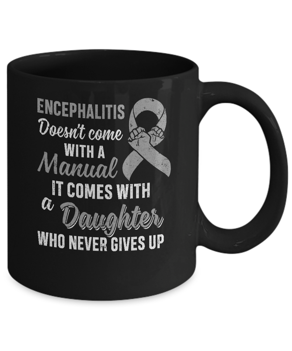 Encephalitis Awareness Daughter Warrior Gifts Mug-Coffee Mug-11oz Mug-Black